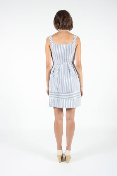 RN1705 - 2 - Earthcreeper Dress - Blue Stripe