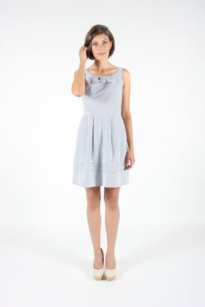 RN1705 - 2 - Earthcreeper Dress - Blue Stripe