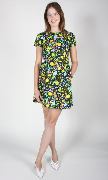 RN1309 - 14 - Engoulevent Dress - Neon Splatter