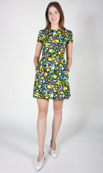 RN1309 - 14 - Engoulevent Dress - Neon Splatter