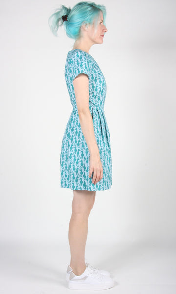 RN1308 - 14 - Engoulevent Dress - Seahorses