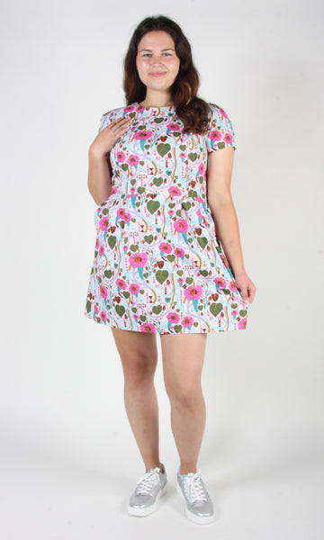 RN1421 - 8 - Engoulevent Dress - Trumpet Vines