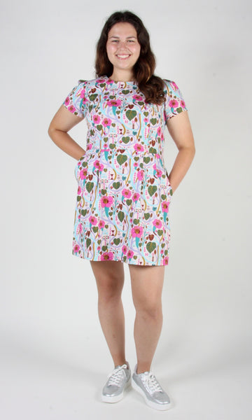 RN1421 - 8 - Engoulevent Dress - Trumpet Vines