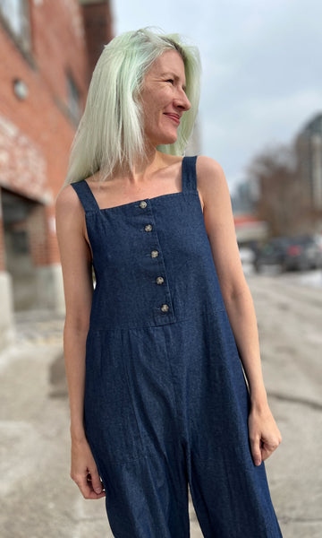 Firecrest Jumpsuit - Dark Wash