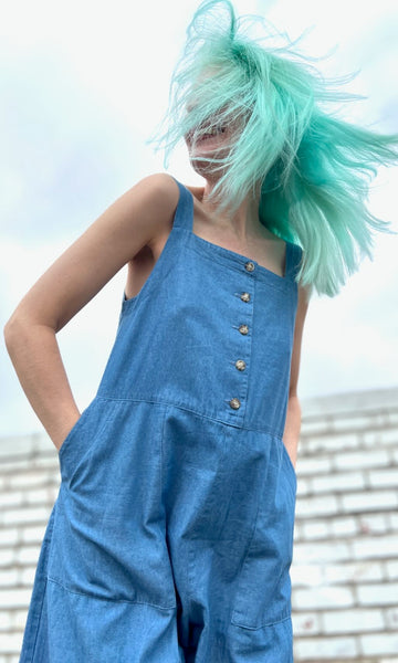 Firecrest Jumpsuit - Medium Wash