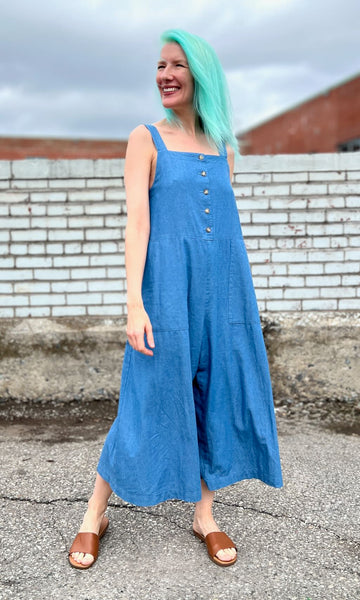 Firecrest Jumpsuit - Medium Wash