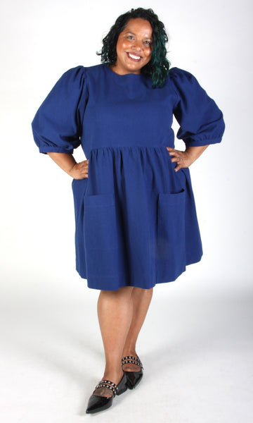 Flowerpiercer Dress - Indigo