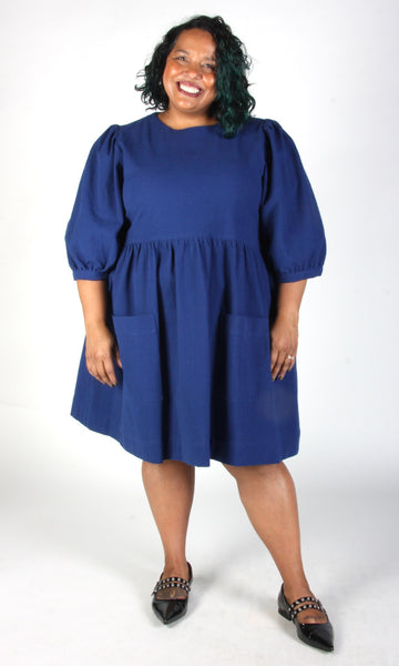 Flowerpiercer Dress - Indigo