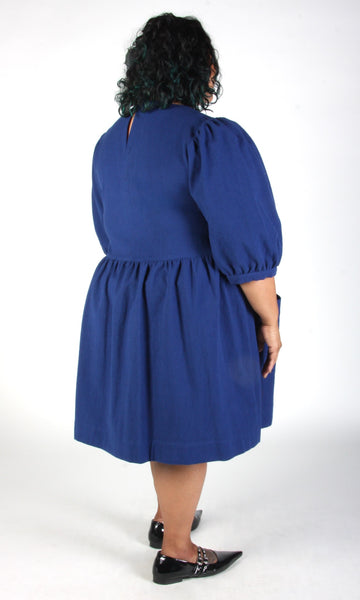 Flowerpiercer Dress - Indigo