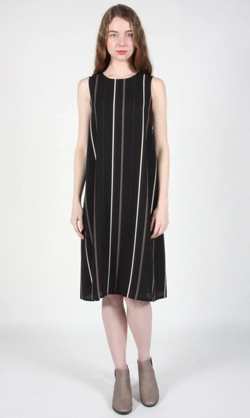 RN649 - 16 - Fulmar Dress - Black Stripes