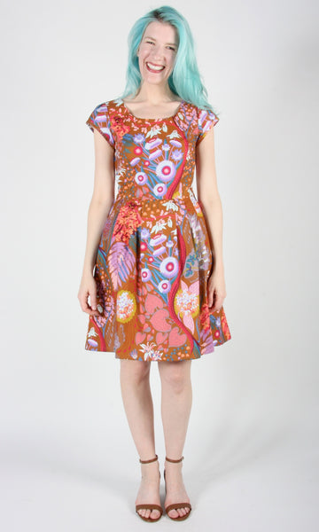 RN1310 - 4 - Gallinule Dress - Rust Garden