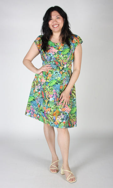 Gallinule Dress - Parrot Jungle