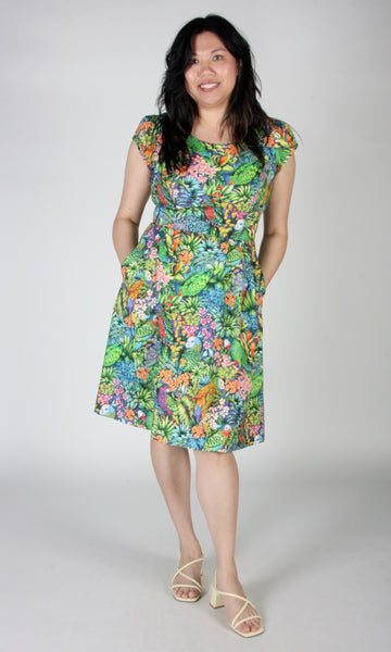 Gallinule Dress - Parrot Jungle