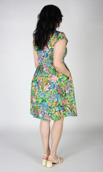 Gallinule Dress - Parrot Jungle