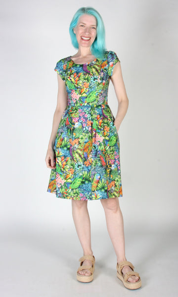 Gallinule Dress - Parrot Jungle
