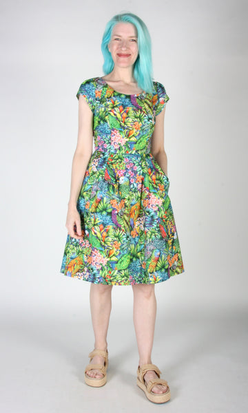 Gallinule Dress - Parrot Jungle