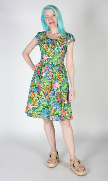 Gallinule Dress - Parrot Jungle