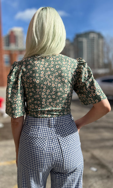 Peahen Top - Flower Drift