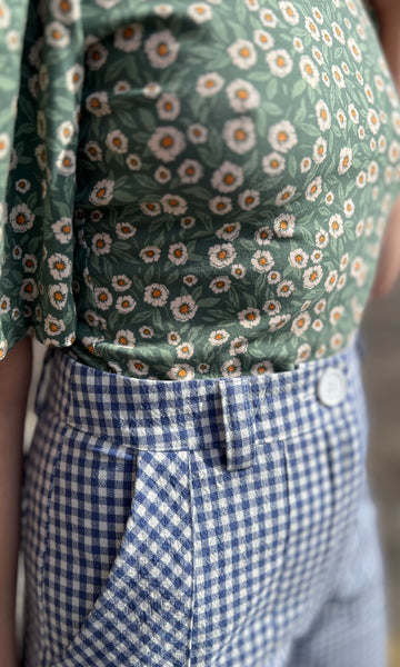 Gannet Pant - Blue Gingham