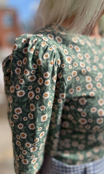 Peahen Top - Flower Drift