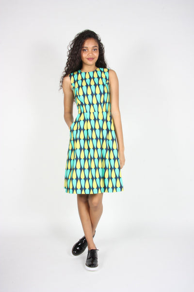 RN1345 - 16 - Gravateiro Dress - Navy/Green