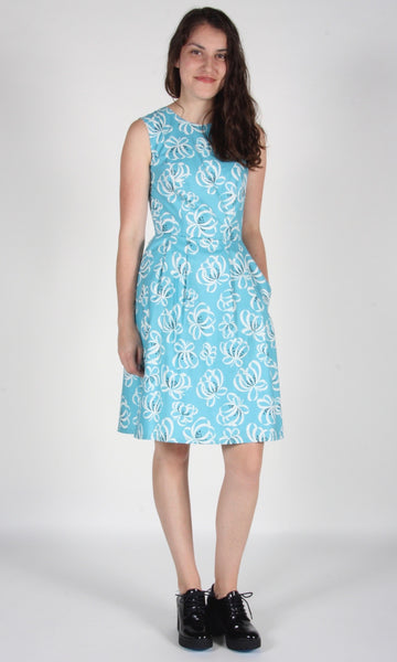 RN1420 - 10 - Greenshank Dress - Wedgewood Ribbons