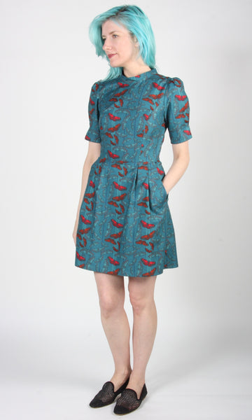 RN1468 - 16 - Guineafowl Dress - Night Monarchs