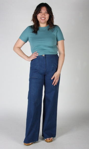 RN1698 - XS - Hazel Grouse Tee - Deco Blue