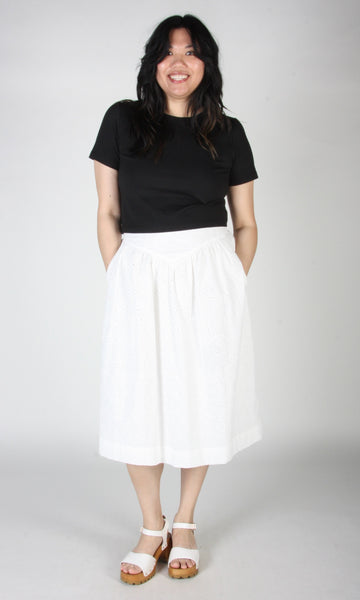 Hermit Thrush Skirt - White