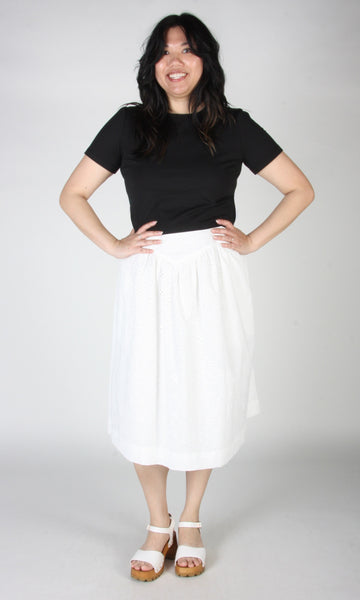 Hermit Thrush Skirt - White