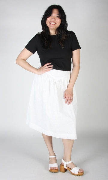 Hermit Thrush Skirt - White