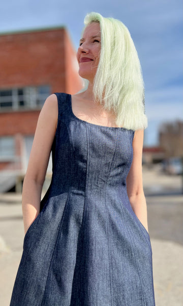 Honey Buzzard Dress - Dark Wash