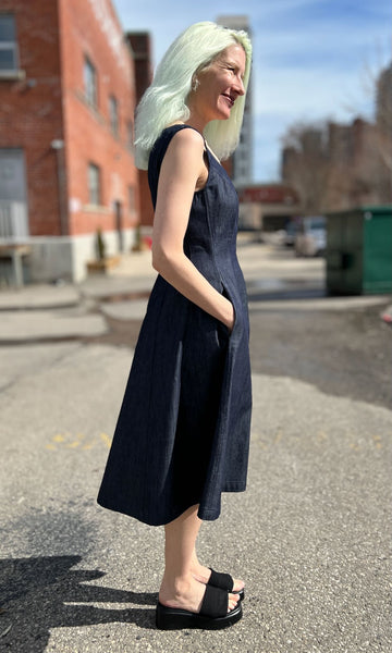 Honey Buzzard Dress - Dark Wash
