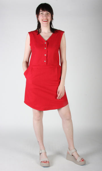 Honeycreeper Dress - Red