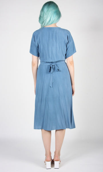 RN1558 - L - Hookbill Dress - Blue Sand Washed