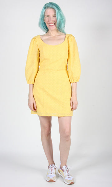RN1514 - 6 - Hummingbird Dress - Yellow Eyelet