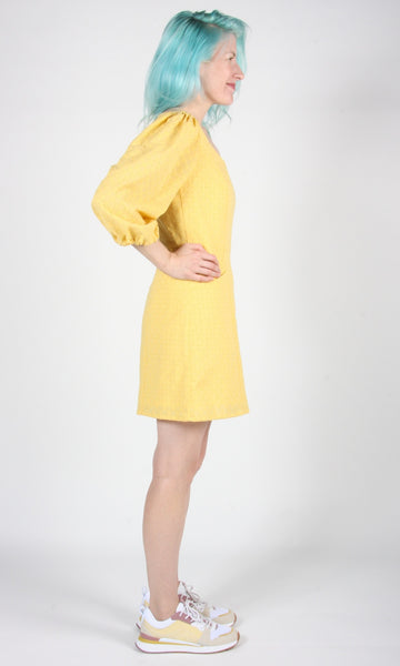 RN1514 - 6 - Hummingbird Dress - Yellow Eyelet