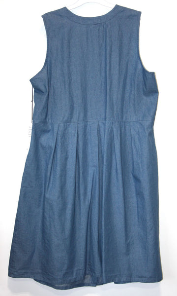 SS527 -3X - Thunder Pumper Dress - Medium Wash