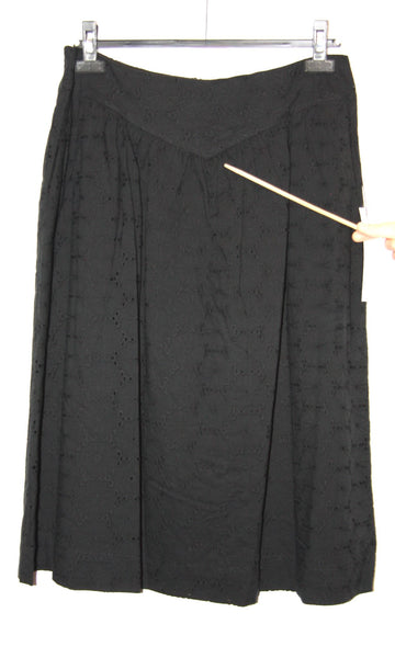 SS728 - L - Hermit Thrush Skirt - Black Eyelet