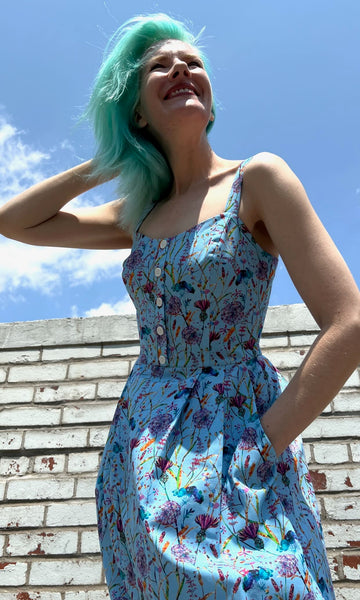 Corncrake Dress - Flower Toss