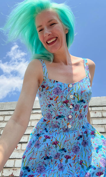 Corncrake Dress - Flower Toss