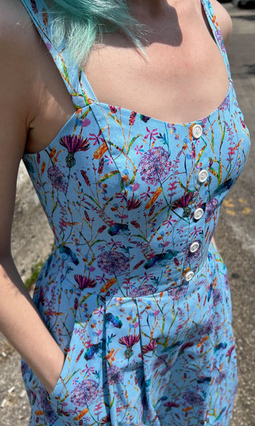 Corncrake Dress - Flower Toss