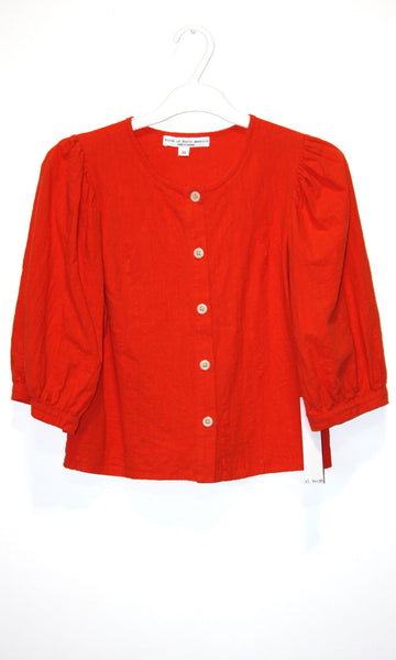 RN1287 - XS - Serin Blouse - Blood Orange