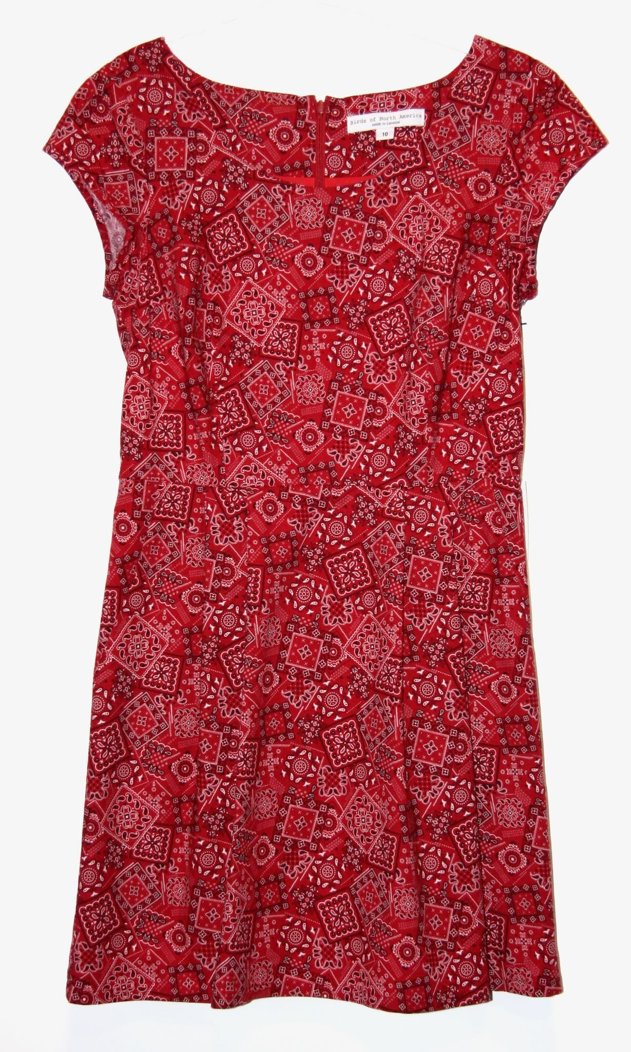RN1296 - 10 - Waterthrush Dress - Red Bandana