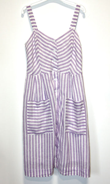 RN1317 - 10 - Vesper Sparrow Dress - Lavender Stripe