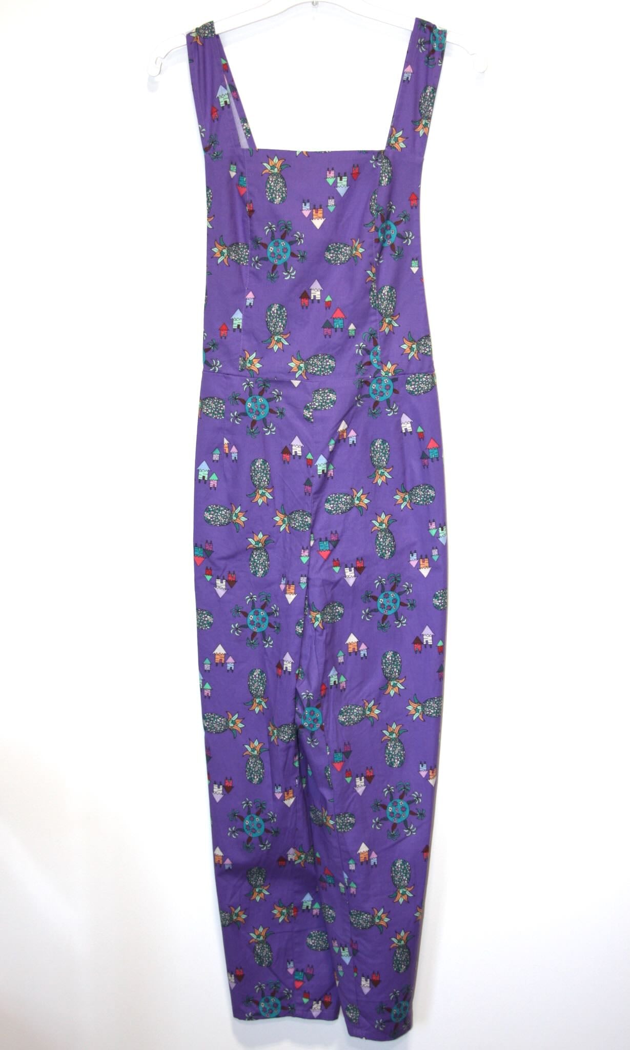 RN1340 - 14 - Bunting Overalls - Purple Pineapple Party