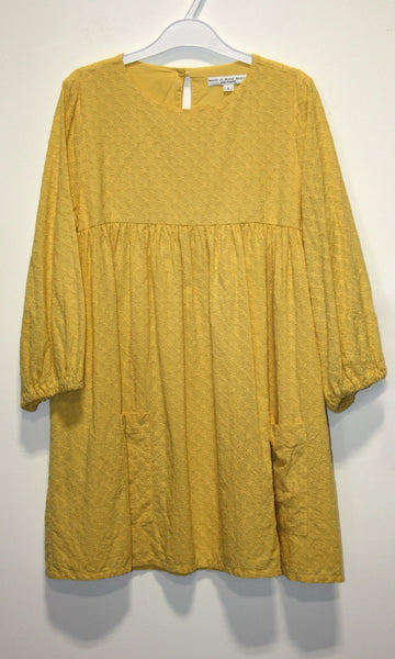 RN1395 - L - Martin Dress - Yellow Eyelet