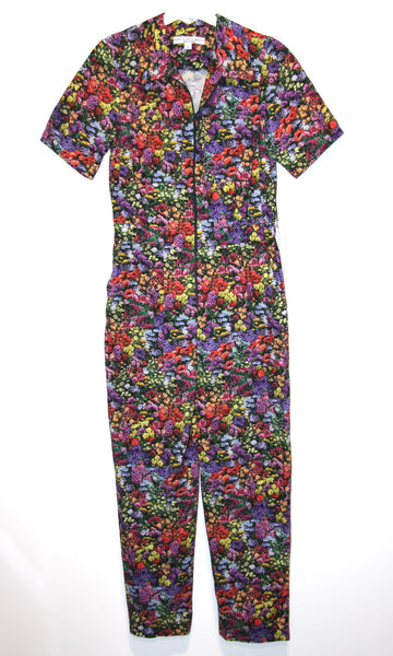 RN1391 - S - Twillick Jumpsuit - Flowerburst