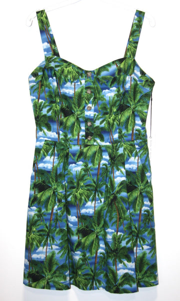 RN1433 - 10 - Sylph Dress - Palm Trees