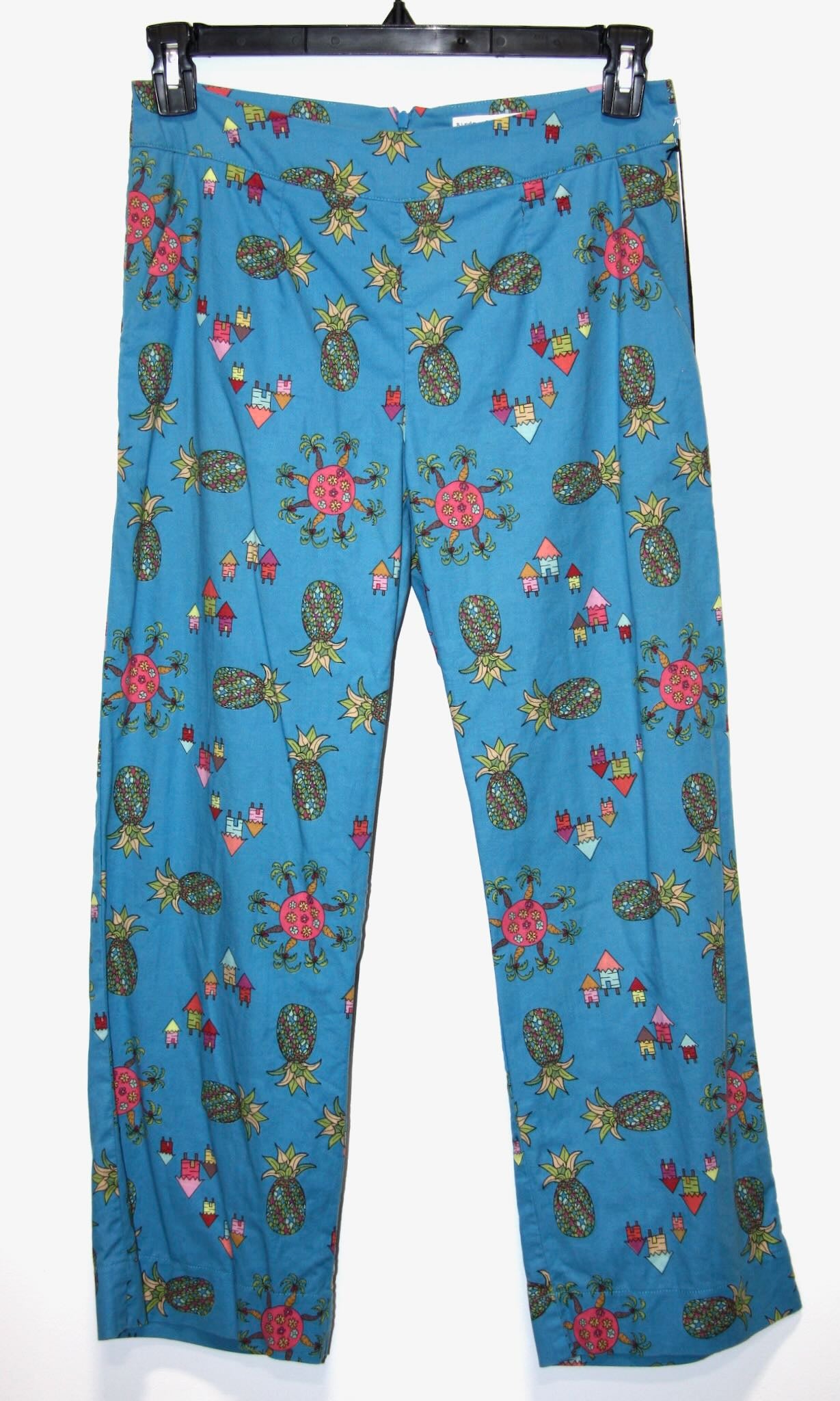 RN1414 - 6 - Tiecel Pant - Blue Pineapple Party